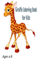 Giraffe Coloring Book for Kids Ages 4-8 Size 8.5
