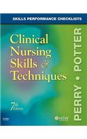Skills Performance Checklists for Clinical Nursing Skills & Techniques