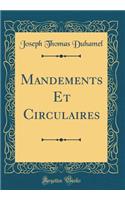 Mandements Et Circulaires (Classic Reprint)