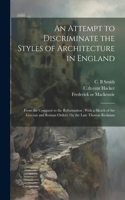 Attempt to Discriminate the Styles of Architecture in England