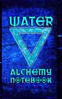 Alchemy Notebook Water: 6x9 Matte Blank Lined College-Ruled Journal Diary Notebook To Write In