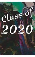 Class Of 2020: Blank Composition Notebook With College Ruled Lined Paper - Abstract Colorful Graphic