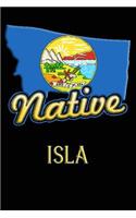 Montana Native Isla: College Ruled Composition Book