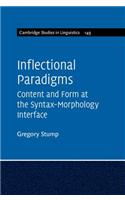 Inflectional Paradigms