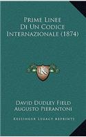 Prime Linee Di Un Codice Internazionale (1874)