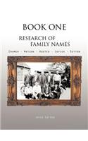 Book One Research of Family Names