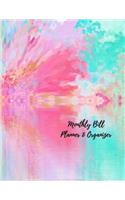 Monthly Bill Planner and Organizer: Budget Planning Journal/Financial Planning Journal(Bill Tracker, Expense Tracker, Home Budget Book/Extra Large)