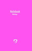 Notebook: meetings: Simple (pink)