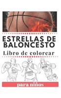 ESTRELLAS DE BALONCESTO libro de colorear para niños