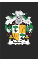 Andueza: Andueza Coat of Arms and Family Crest Notebook Journal (6 x 9 - 100 pages)