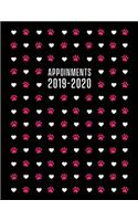 Appointment Book 2019 - 2020: Dog groomer appointment book 2019 - 2020 (Sept - Aug) Featuring: Client pages. Month to Month Calendar + Daily / Hourly appointments w/ 15 min slots