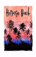 Hermosa Beach: California Christmas Notebook With Lined Wide Ruled Paper For Taking Notes. Stylish Tropical Travel Journal Diary 8.5 x 11 Inch Soft Cover. For Home