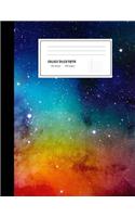 Galaxy College Ruled Composition Paper Journal Notebook, 8.5 x 11