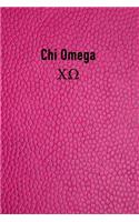 Chi Omega: Bid Day, Rushing, Big Brother or Big Sister Gift Journal Notebook