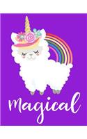 Magical Llamacorn Sketchbook