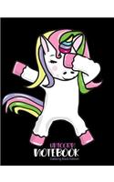 Unicorn Notebook Dabbing Black Edition