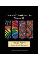 Fractal Bookmarks Vol. 13: Large Print cross stitch patterns(13 Fractal Bookmarks)