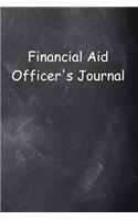 Financial Aid Officer's Journal Chalkboard Design