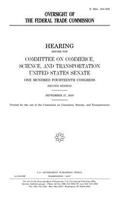 Oversight of the Federal Trade Commission