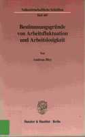 Bestimmungsgrunde Von Arbeitsfluktuation Und Arbeitslosigkeit