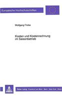 Kosten Und Kostenrechnung Im Saisonbetrieb