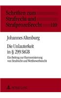 Die Unlauterkeit in § 299 Stgb