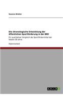 Die chronologische Entwicklung der öffentlichen Sportförderung in der BRD