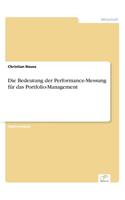 Bedeutung der Performance-Messung für das Portfolio-Management