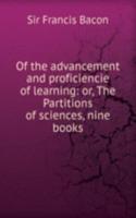 Of the advancement and proficiencie of learning