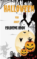 Halloween Coloring Book For Adult.