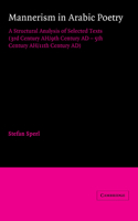Mannerism in Arabic Poetry