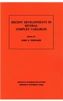 Recent Developments in Several Complex Variables (Annals of Mathematics Studies)