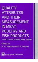 Quality Attributes and Their Measurement in Meat, Poultry and Fish Products