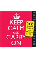 Keep Calm and Carry on Page-A-Day Calendar 2017