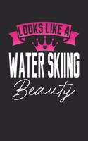 Looks Like a Water Skiing Beauty: 6x9 inches dotgrid notebook, 120 Pages, Composition Book and Journal, perfect gift idea for girls like your daughter, sister or girlfriend who loves