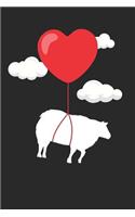 Valentine's Day Notebook - Valentine's Day Gift for Animal Lover - Valentine's Day Sheep Journal - Sheep Diary