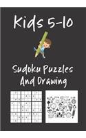 Kids 5-10 Sudoku Puzzles And Drawing