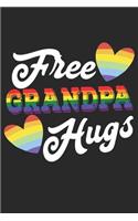 Free Grandpa Hugs: Lined Notebook