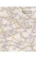 Graph Paper Notebook: Graph Paper Composition Notebook, Quad Ruled 4 squares per inch,8x10 (Notebooks For Students), Marble Cover