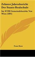 Zehnter Jahresbericht Der Staats-Realschule