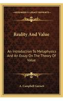 Reality And Value