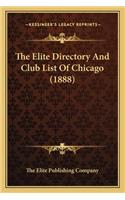 Elite Directory and Club List of Chicago (1888)