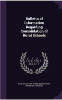 Bulletin of Information Regarding Consolidation of Rural Schools