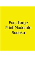 Fun, Large Print Moderate Sudoku