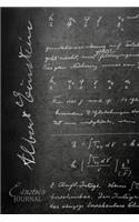 Einstein Journal: Famous Manuscripts, Albert Einstein (Notebook, Diary, Blank Book)