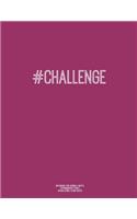 Notebook for Cornell Notes, 120 Numbered Pages, #CHALLENGE, Plum Cover: For Taking Cornell Notes, Personal Index, 8.5"x11", Hashtag Series, Genius Edition