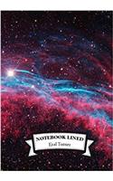 Lined Notebook - Red Galaxy: Notebook Journal Diary, 110 Lined Pages, 7 X 10