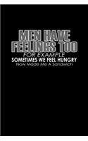 Men have feelings too for example sometimes we feel hungry now make me a sandwich