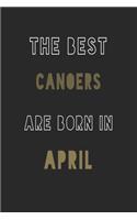 The Best canoers are Born in April journal: 6*9 Lined Diary Notebook, Journal or Planner and Gift with 120 pages
