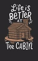 Notebook: Cabin Camping 6x9 Dot Grid 120 Pages